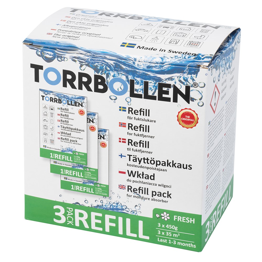 DOFTREFILL TORRBOLLEN 3-PACK