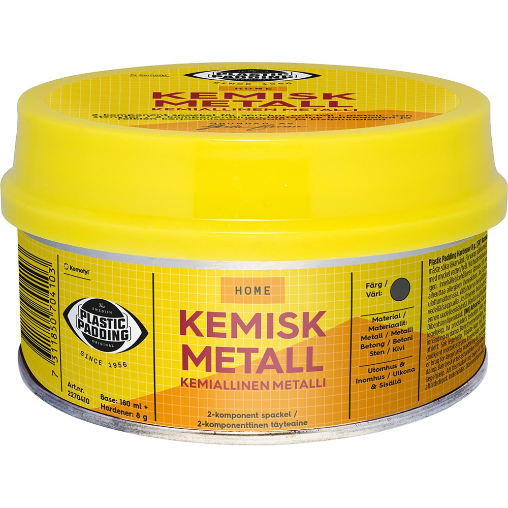 PLASTIC PADDING KEMISK METALL 180ML